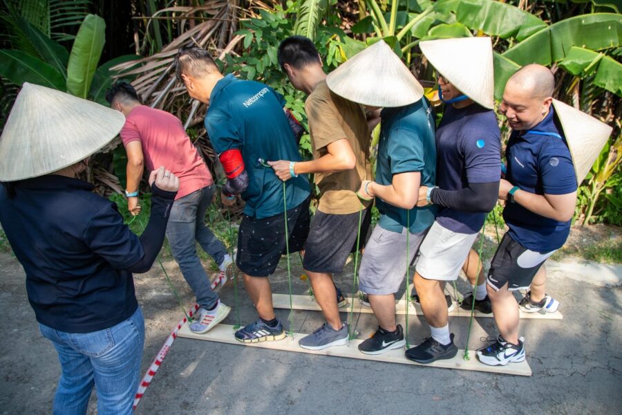 team bonding games survival island challenge