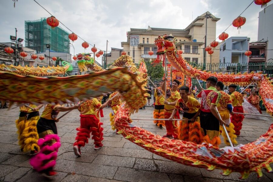 lion dance saigon ho chi minh