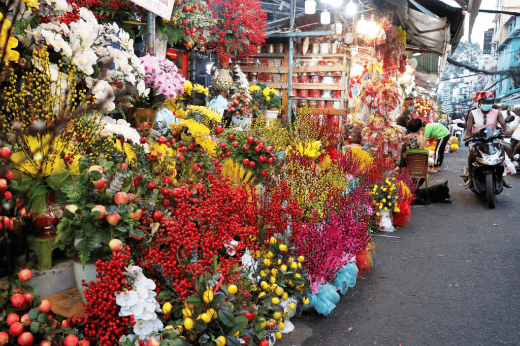 Ho Thi Ky flower market Ho Chi Minh city