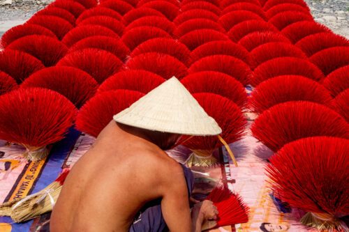 local making incense vietnam ho chi minh