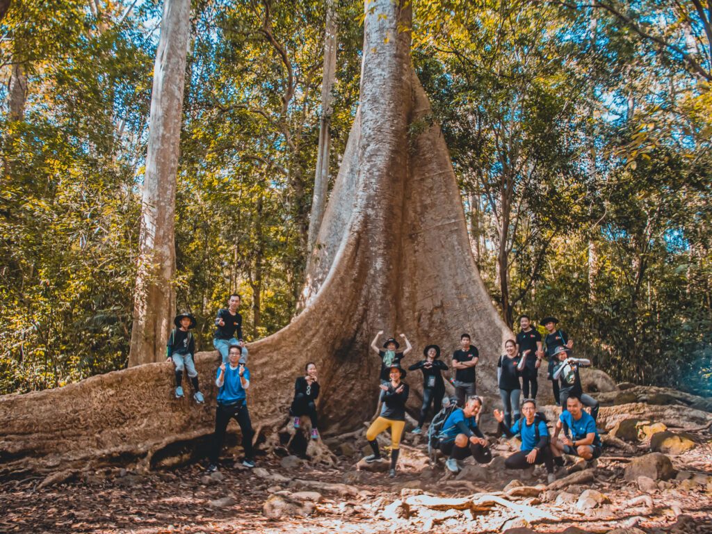 team group picture at nam cat tien