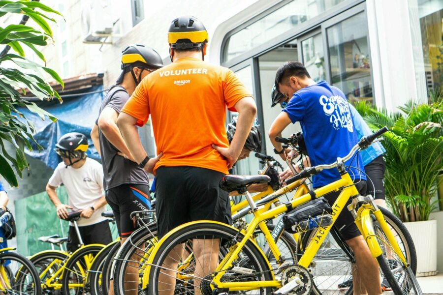 Cycling with group ho chi minh city cyling