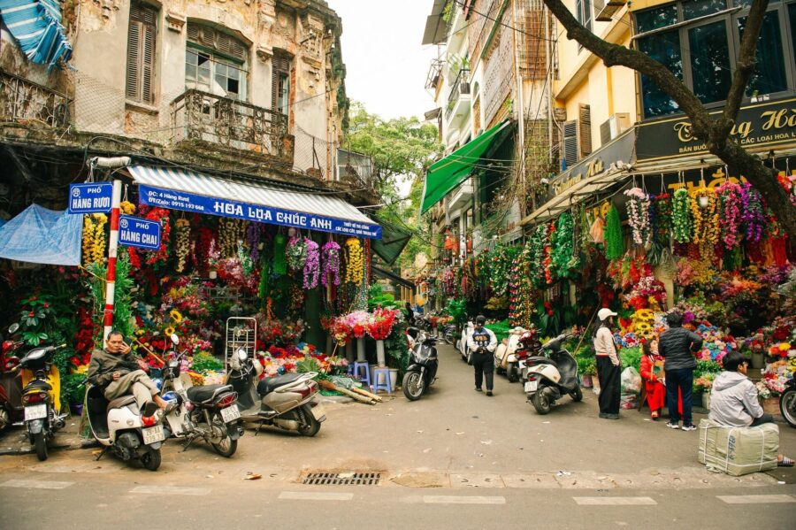 flower market hanoi