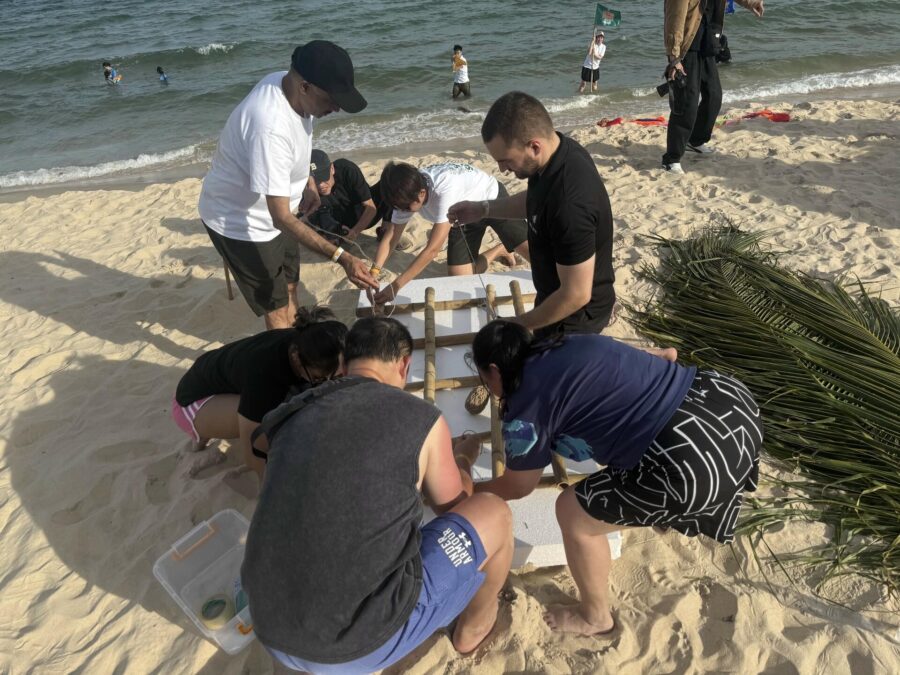 beach team building activities