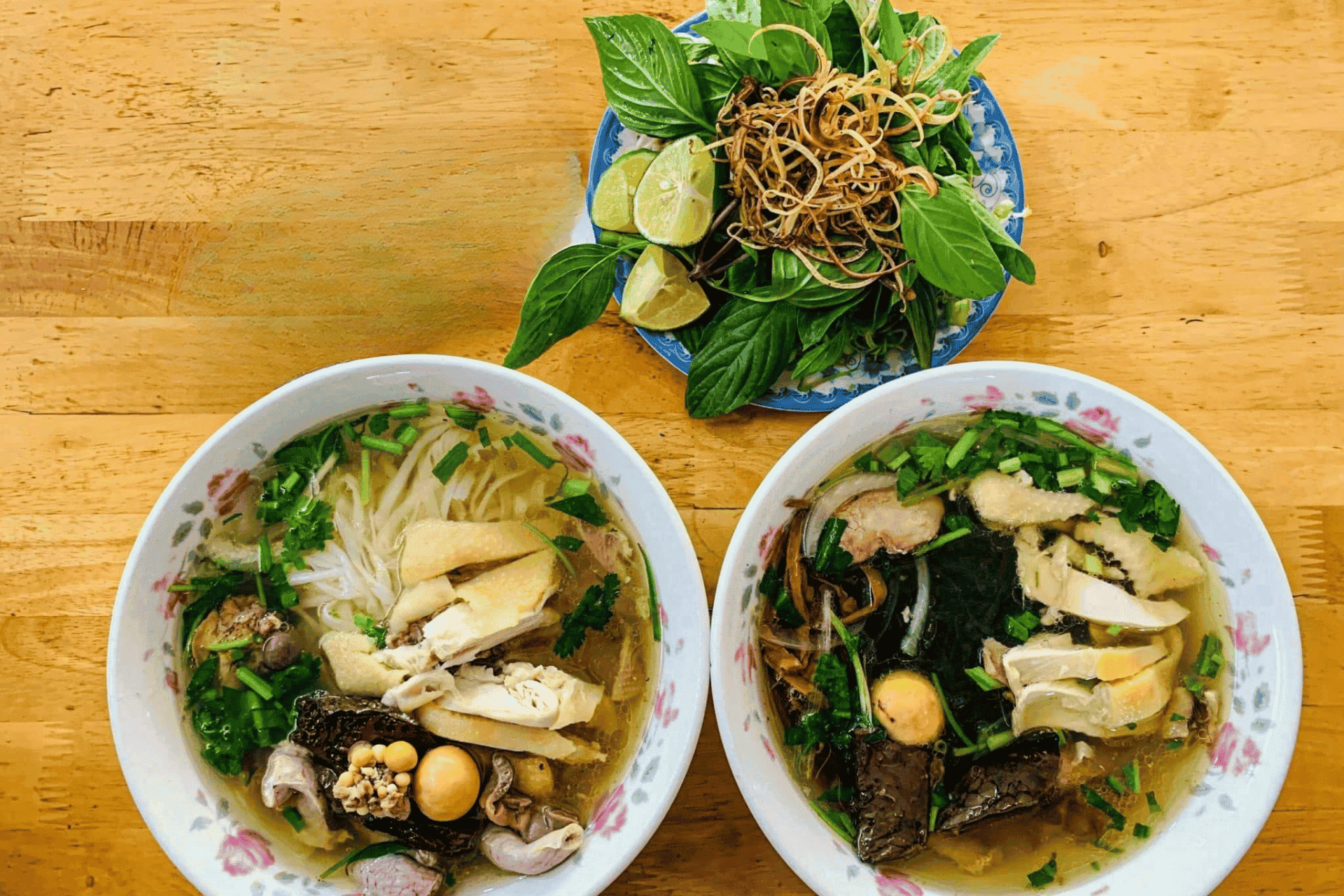 Traditional chicken pho at 43 Mac Dinh Chi 
