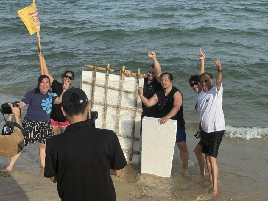 beach team reset challenge for company retreat in Vietnam