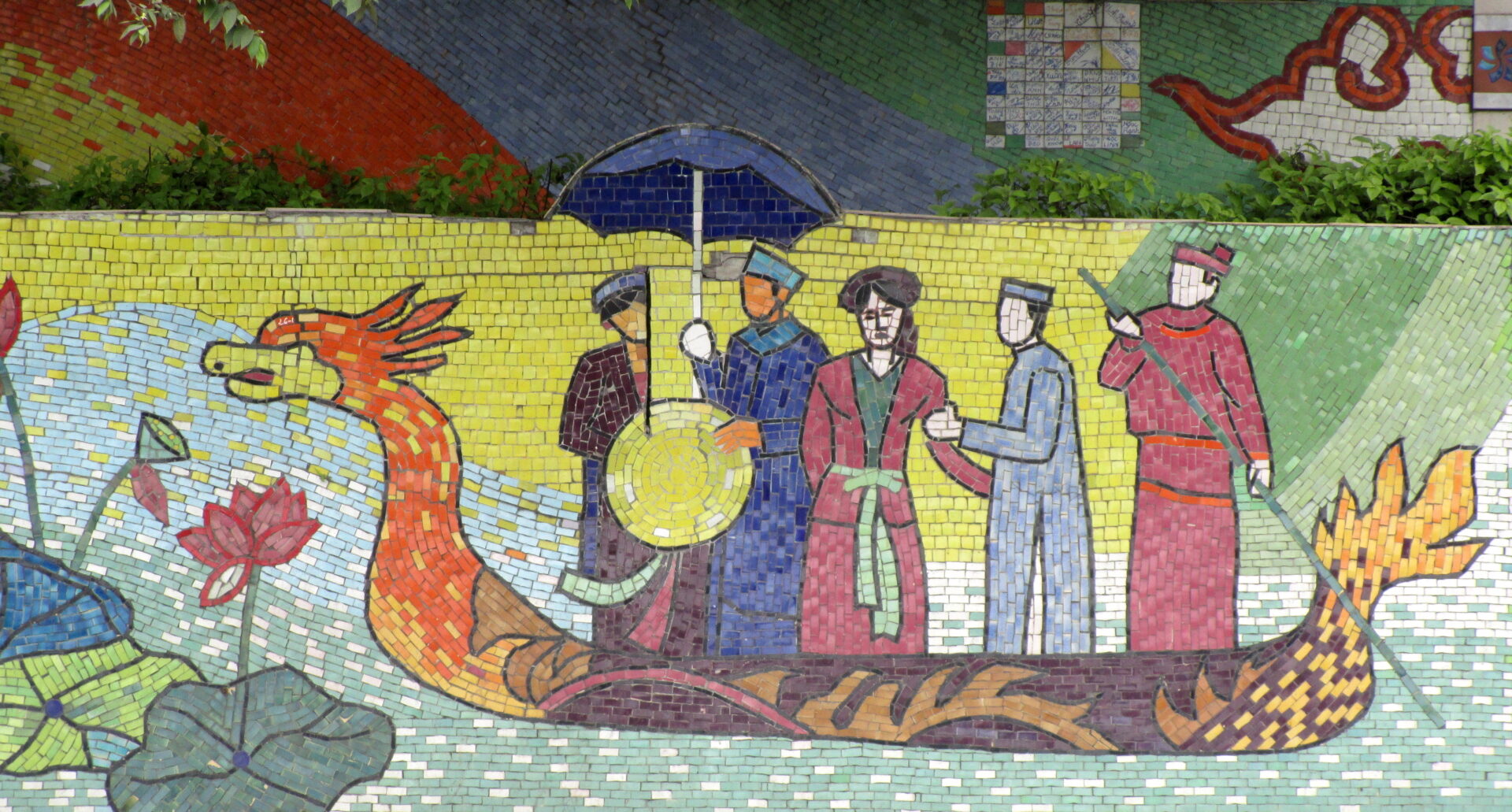 hanoi ceramic mosaic mural