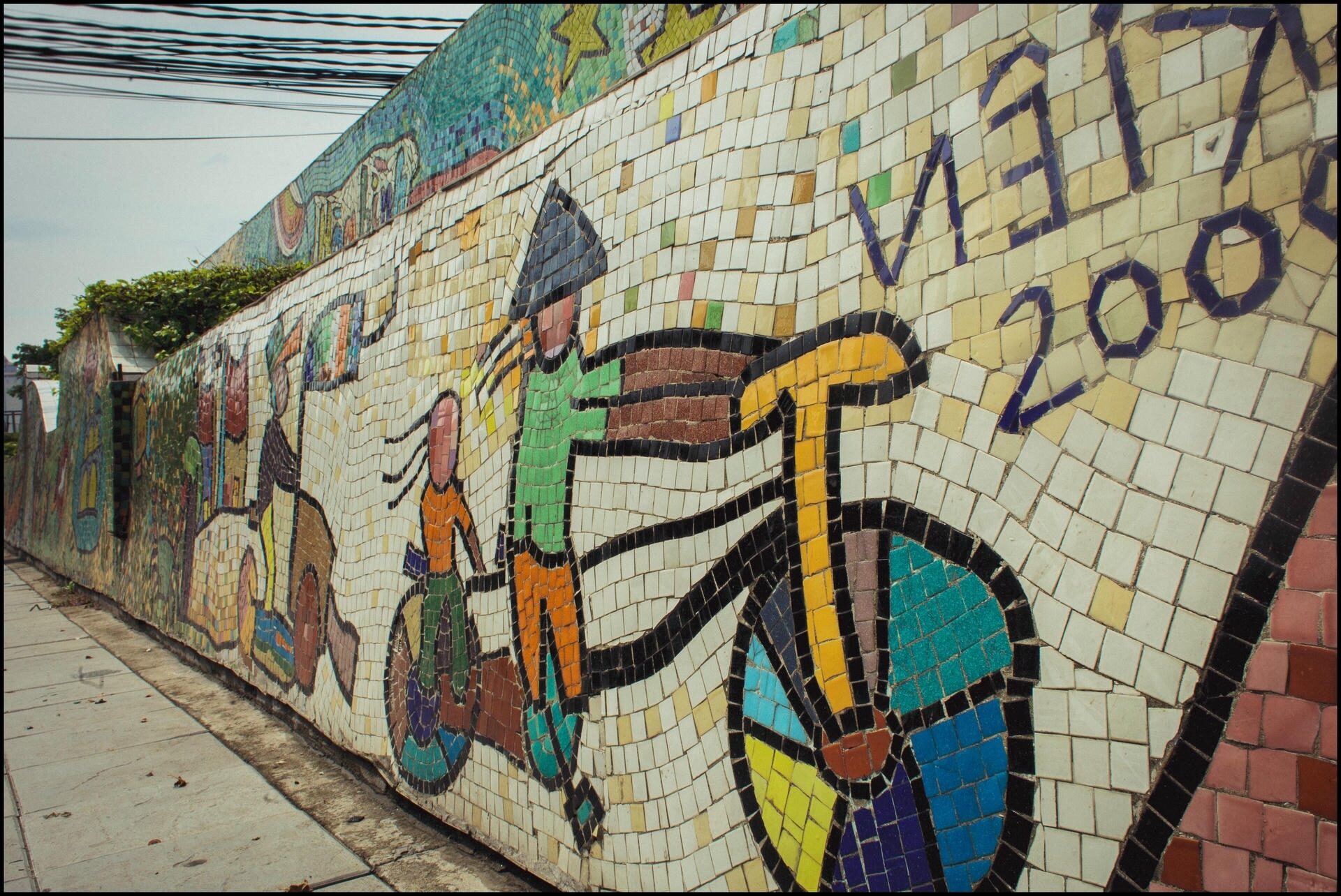 hanoi ceramic mosaic mural
