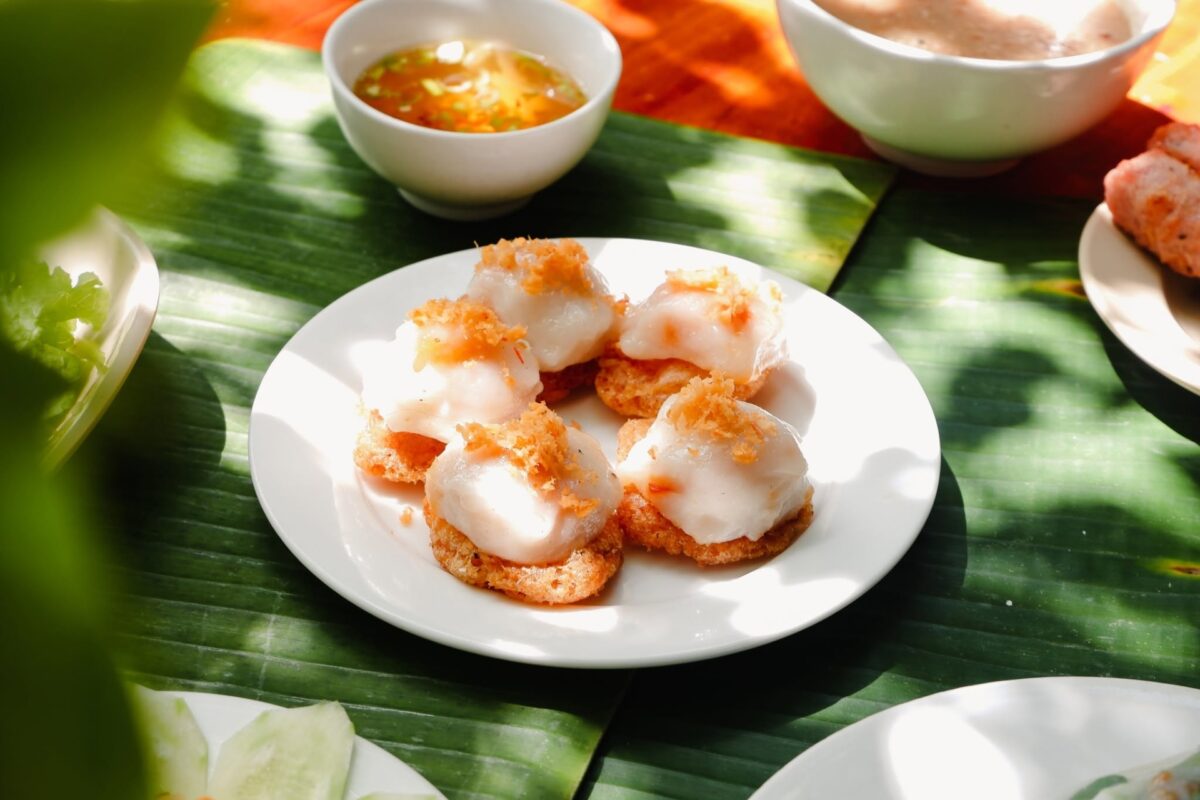 Where you can find bánh ram ít in Vietnam: a local street stall in Central Vietnam with Jackfruit Adventure