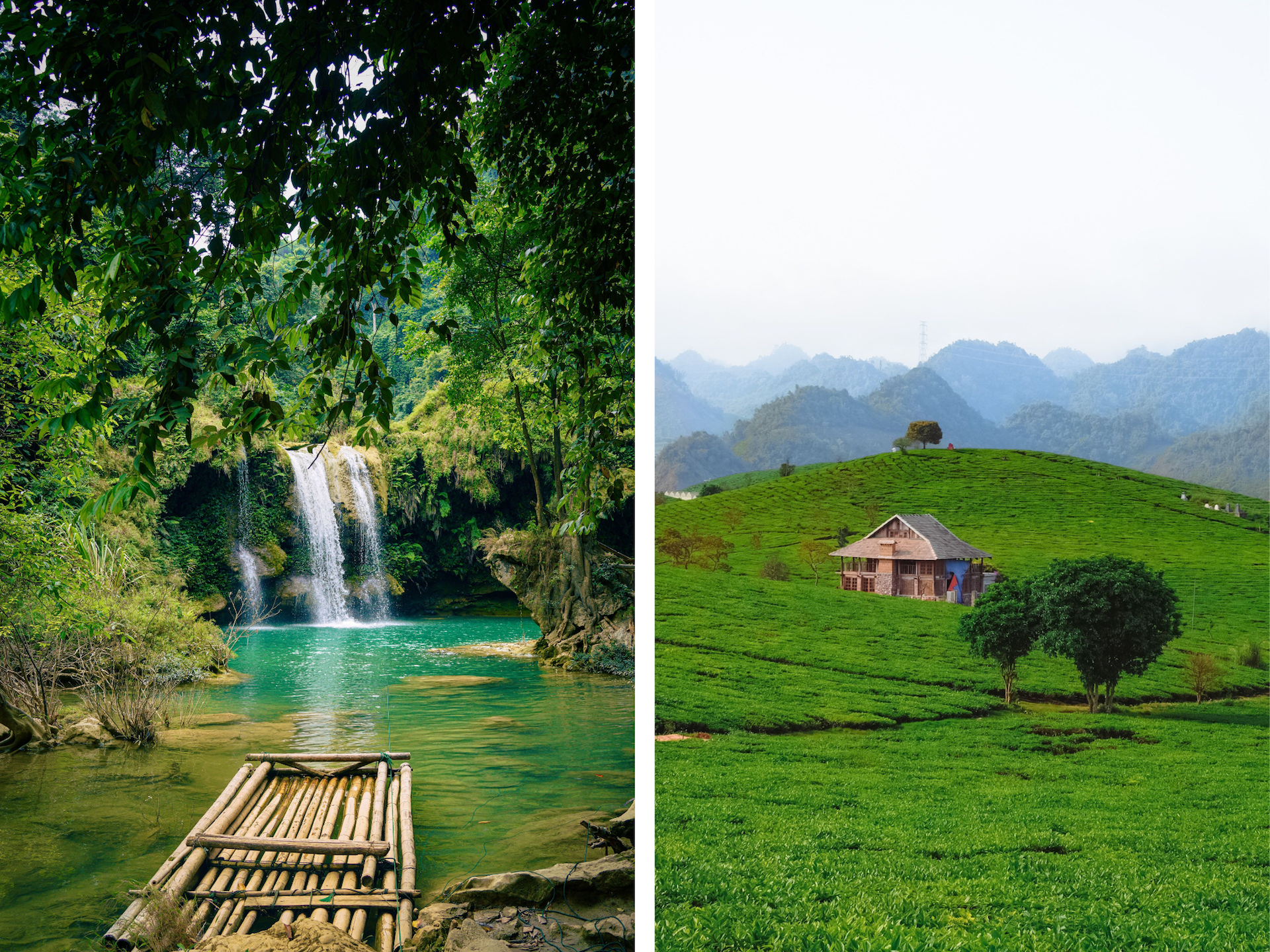 dai yem waterfall moc chau - day trips from Hanoi - Jackfruit Adventure